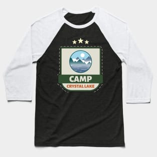 Camp Crystal Lake Faux Patch Baseball T-Shirt